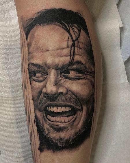 Tattoos - Oak Adams Jack Torrance portrait - 144730